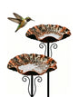 OUISJYER Small Metal Bird Baths for Hummingbirds – 2 Pack