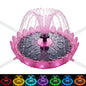 Solar Bird Bath Fountain with Color-Changing LED Lights – 6.3 Inch