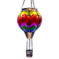 OUISJYER Hot Air Balloon Solar Lantern – Color-Wave Glass Garden Light