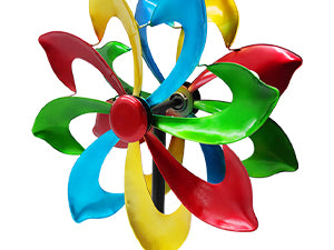 OUISJYER Deck-Mounted Wind Spinner with Adjustable Clamp