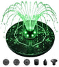 OUISJYER Solar Bird Bath Fountain with Color LED Lights – 6.3 Inch